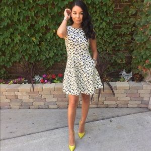 Geometric A Line Dress with Pockets